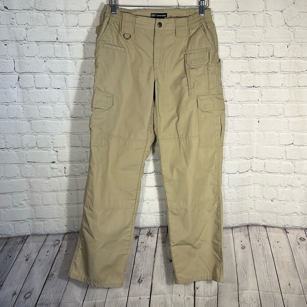 5.11 Tactical Taclite Pro Ripstop Pants Womens 8 Tan‎ 64360 Utility Workwear